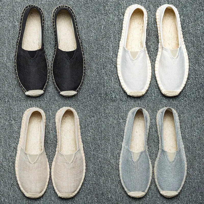 Повседневная мужская обувь из дышащего хлопка Тканевая в стиле старого Пекина