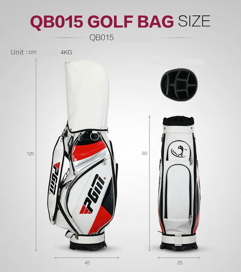 Вместительная сумка для гольфа PGM мужская из полиуретана может быть упакована в