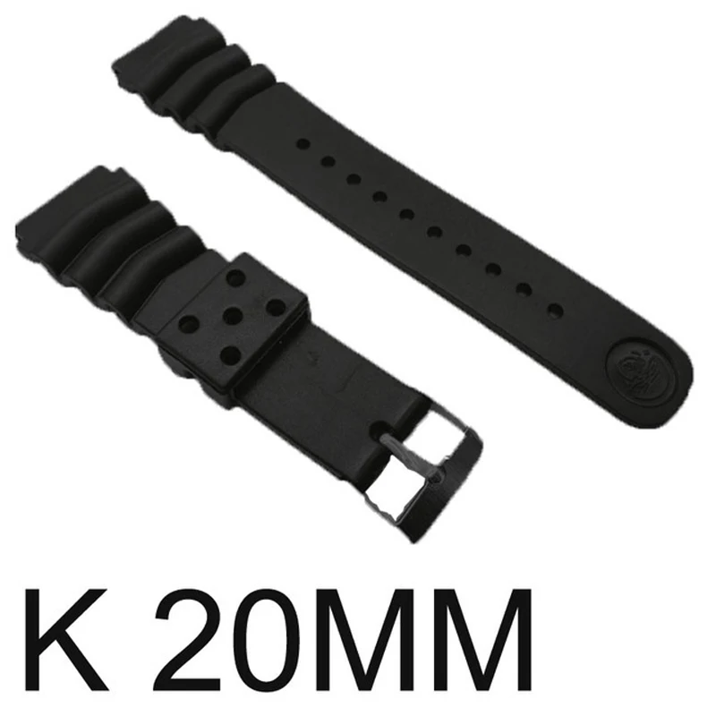K20mm Резиновый ремешок для часов Часы заменить электронные наручные часы ремешок спортивные ремешки для часов LXH - Цвет ремешка: K20mm