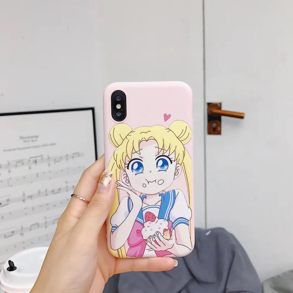 BINYEAE розовый красивая девушка телефонные чехлы для iPhone 6 6S plus 7 8 плюс X милые