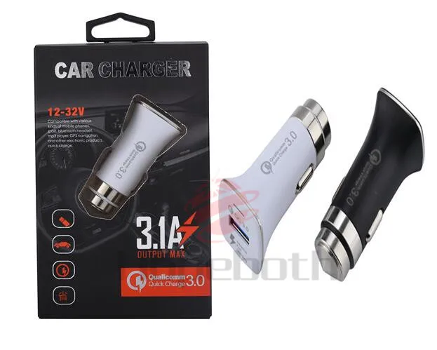 Новинка Быстрая зарядка QC3.0 с USB быстрое автомобильное зарядное устройство в