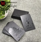 54 шт. водонепроницаемые черные пластиковые карты для покера с черным бриллиантом коллекция игральных карт, креативный подарок, стандартные игральные карты