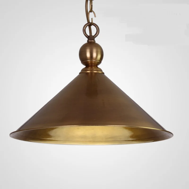 

European copper chandelier brass lamp vintage living entrance customs village single head corridor channel lights ZA62 ZL157