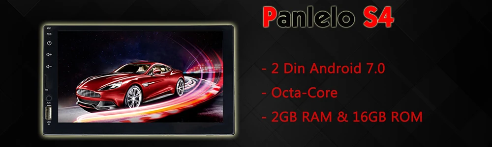 Panlelo S1/S1Plus 2 Din Android 2G ram 3 2G rom 7 дюймов 1080P gps радио 2din Android мультимедиа для Lada Vesta Chevrolet Cruze