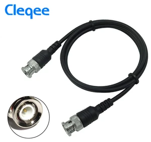 HOT Cleqee P1013 BNC Q9 Male Plug To BNC Q9 Male Plug Oscilloscope Test Probe Cable Lead 100CM BNC-BNC
