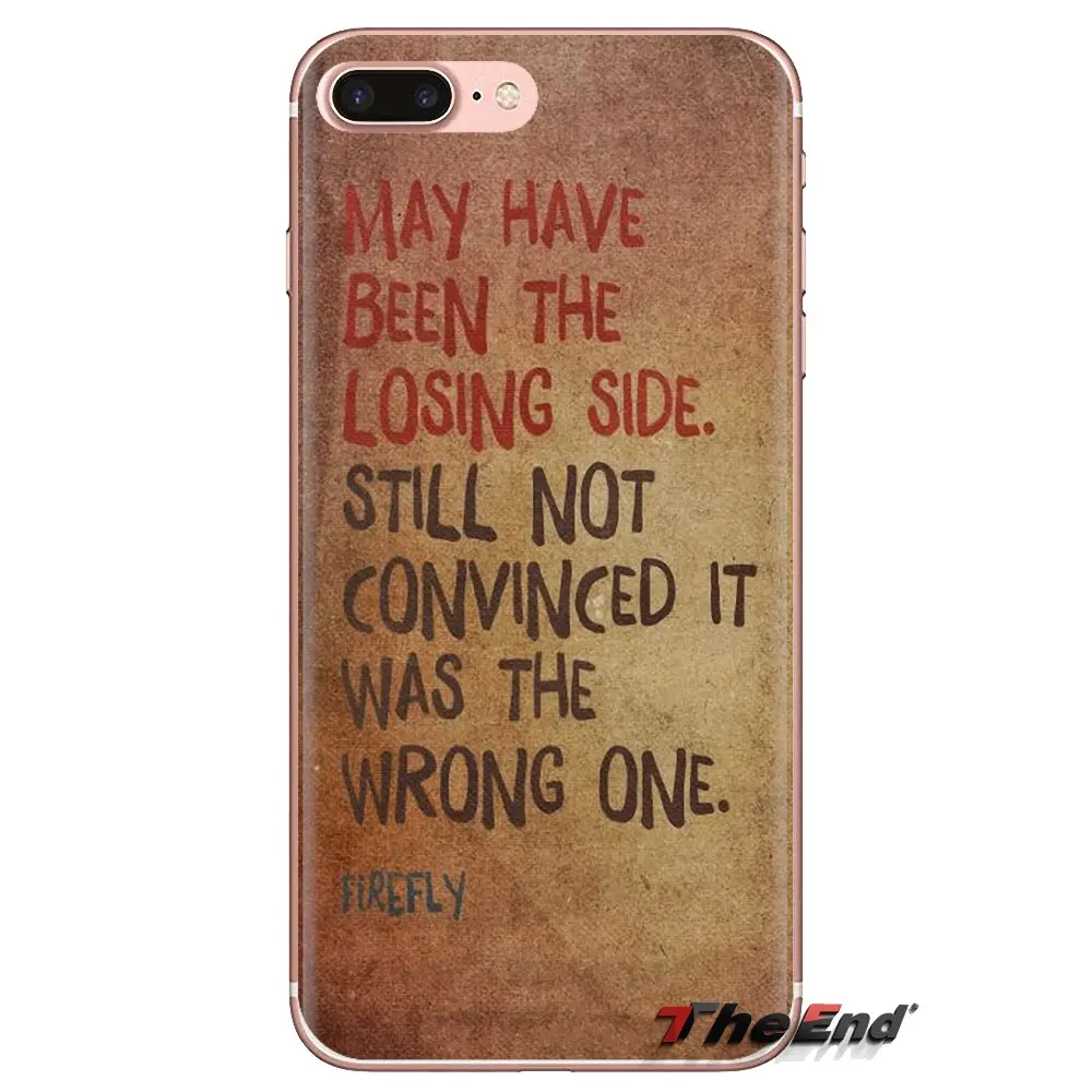 TPU Transparent Bag Case For Xiaomi Mi4 Mi5 Mi5S Mi6 Mi A1 A2 5X 6X 8 9 Lite SE Pro Max Mix 2 3 2S Firefly Serenity Quote Art |