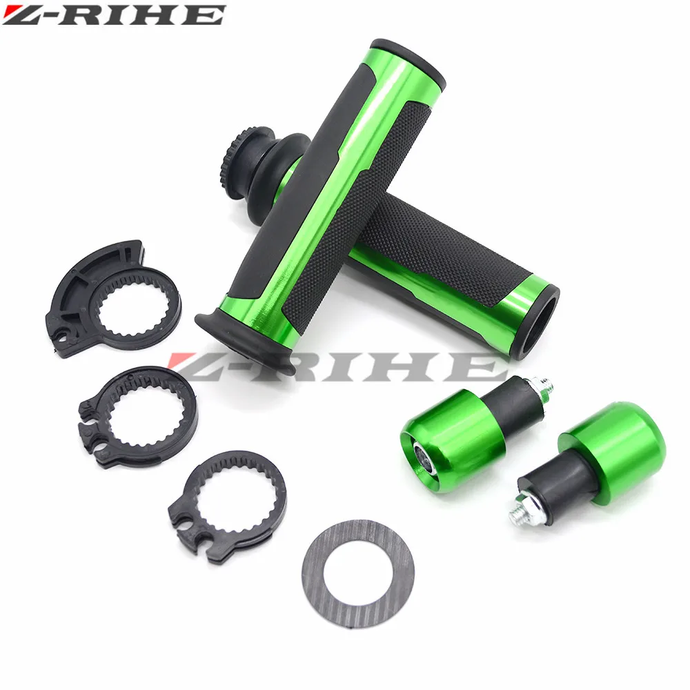 22 мм уличные и гоночные мото ручки с концом CNC 7/8 ''ручка мотоцикла для Kawasaki Ninja