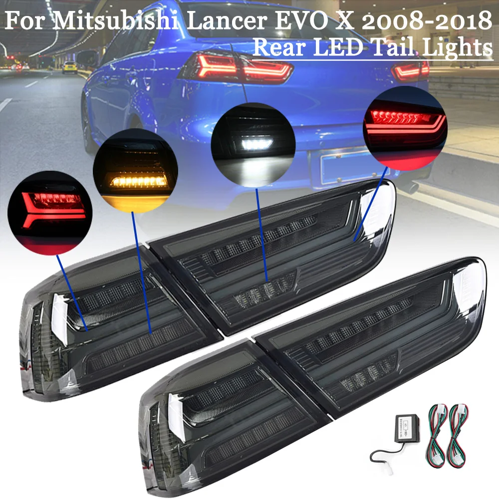 Автомобильная задняя светодиодная Задняя Тормозная лампа для Mitsubishi Lancer EVOx 2008 17