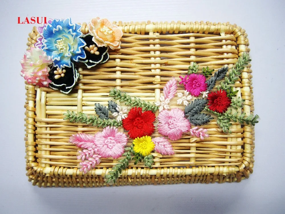 LASUI 11*23 см = 2 шт. новые продукты Красивая хлопковая Вышивка Кружева Аппликация 3D Цветы для швейные принадлежности рукоделие 0196