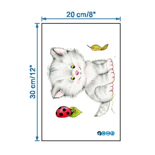 Pattern 3 Очень милая наклейка на стену в виде мультяшного котенка для ванной, унитаза, в гостиную, украшение дома, арт-наклейки, постер, обои наклейка, наклейки - Цвет: Pattern 3