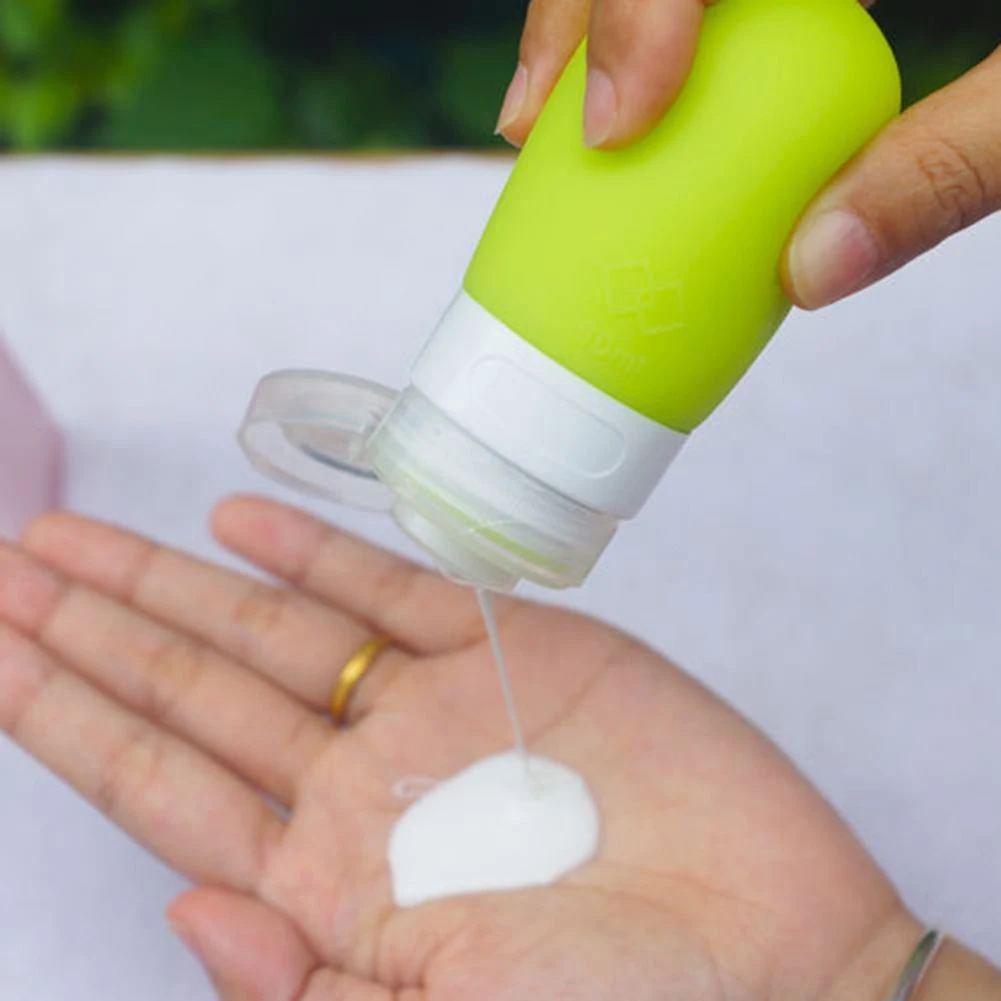 Portable Silicone Travel Bottle Lotion Shampoo Cosmetic Empty Mini Container | Красота и здоровье