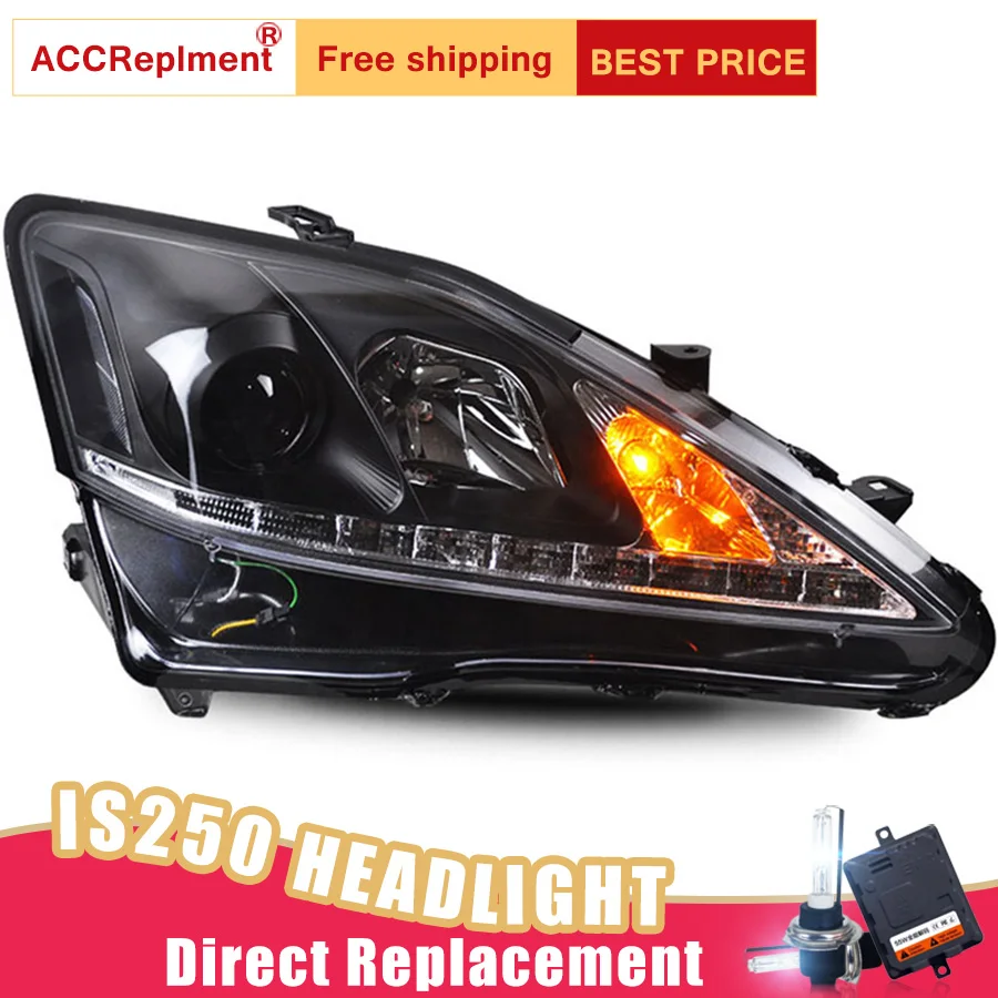 2 шт. светодиодный светодиодные фары для Lexus IS250 2006 2009|Фара авто в сборе| |