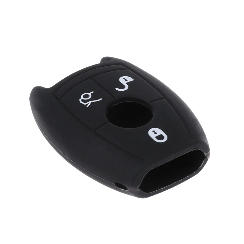 3 кнопки силиконовый автомобильный чехол для брелка с ключом Mercedes Benz W203 204 210 211 AMG