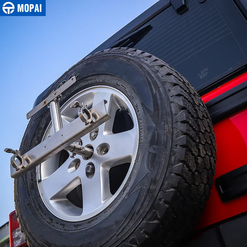 MOPAI Автомобильный держатель для запасных шин с флагом кронштейн номерного знака