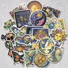 Наклейка AQK, 25 шт.лот, цветная наклейка с изображением солнца, луны, пожеланий, мира в стиле бохо, стикер богемная наклейка для скейтборда, багажа, ноутбука, гитары, автомобиля