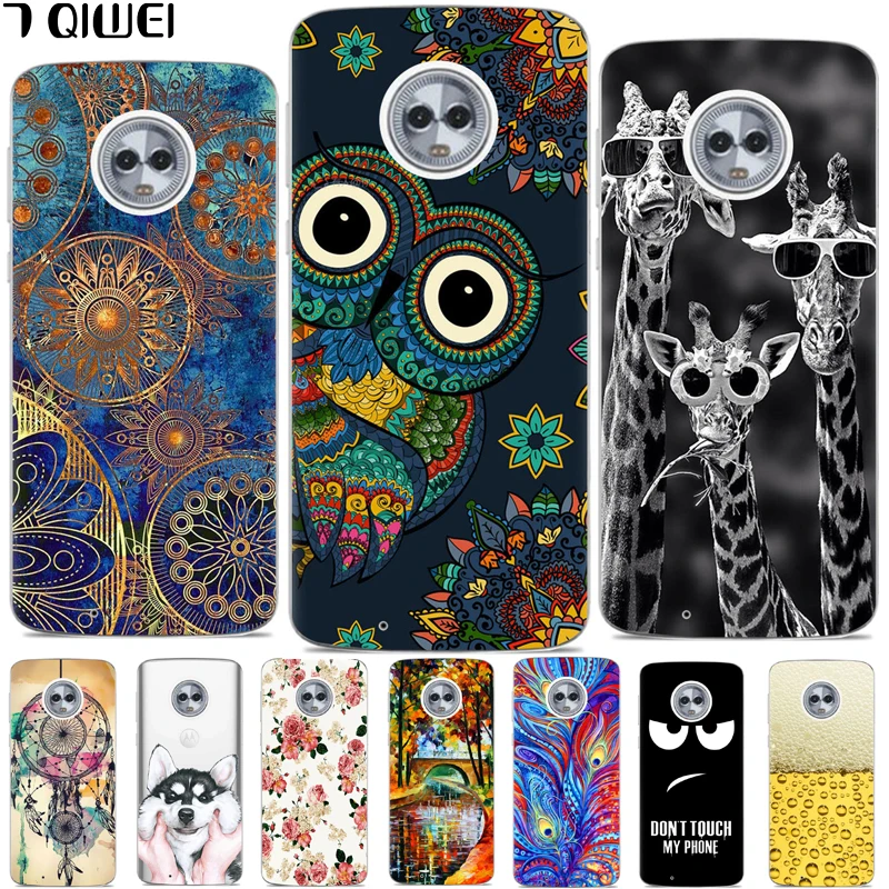Для Motorola Moto G6 силиконовый чехол с рисунком из мультфильма, мягкий ТПУ чехол для телефона для Motorola Moto G6 Plus G6Plus G 6 5,7 5,93 дюймов
