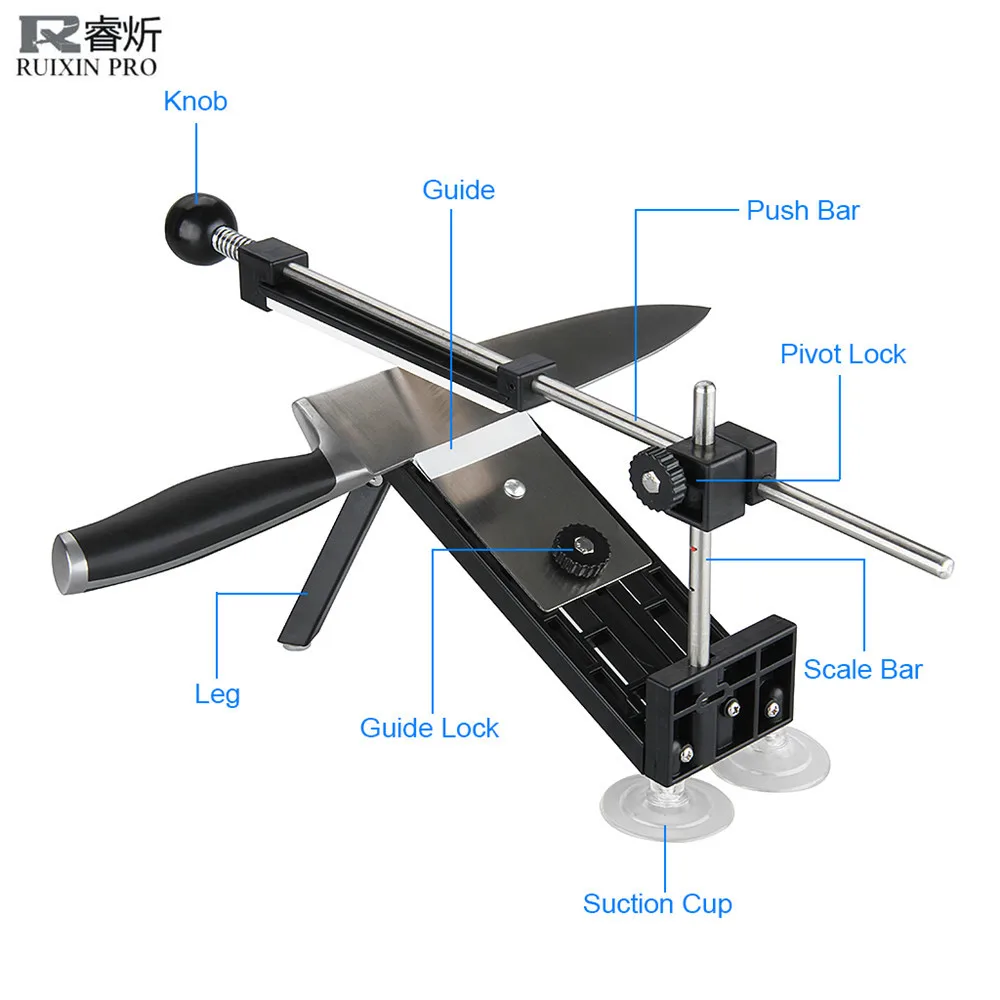 Точилка для ножей Ruixin Pro профессиональная система заточки кухонных 4 шт.