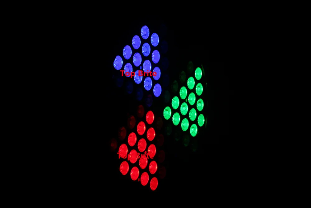 2 шт./лот плоские светодиодные Par Банки 84X3 Вт RGB 3в1 лампы DJ из алюминиевого сплава 90