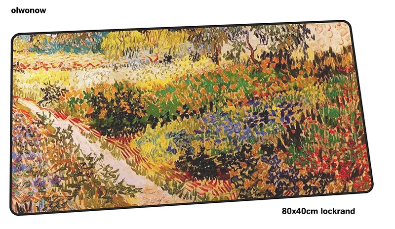 Size 800x400x2mm Ван Гог коврик для мыши 80x40 см Красивые коврики для мыши лучшие игровой коврик для игровой мыши на день рождения на заказ коврики для мыши Клавиатура ПК накладка - Цвет: Size 800x400x2mm