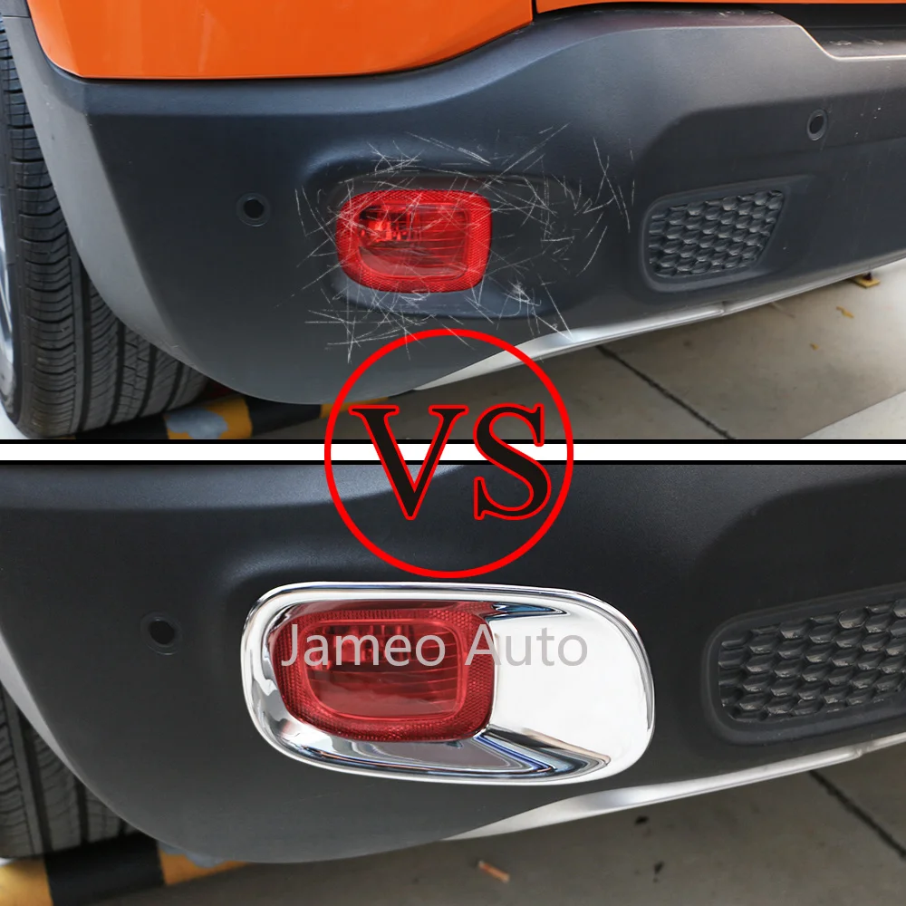 Подходит для Jeep Renegade 2015 2016 2017 2018 хромированный задний бампер