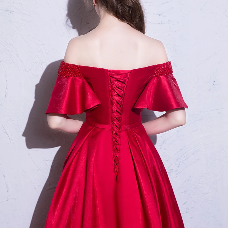 Очаровательная атласная юбка jaevini с бисером для женщин трапециевидная