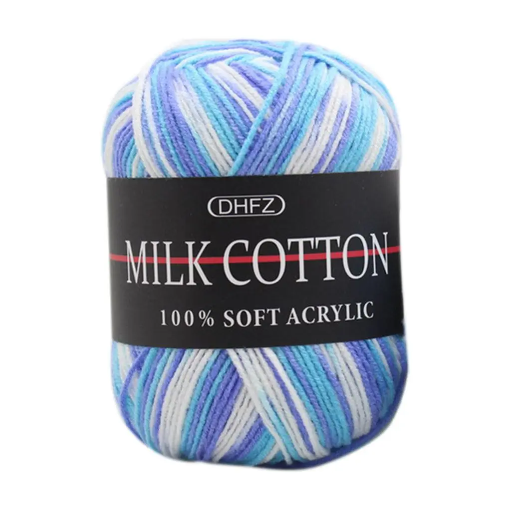NO.14 50g/Ball Colorful 3 ply Yarn Handmade DIY Scarf Pillow Blanket Knitting Crochet Soft Milk Cotton Yarn Hand Knitting Supplies - Цвет: NO.14