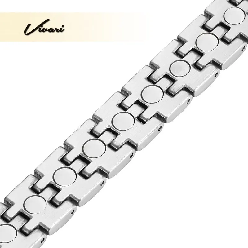 Vivari Healing браслет магниты для женщин из нержавеющей стали мужской Pulseras Hombre Power Energy