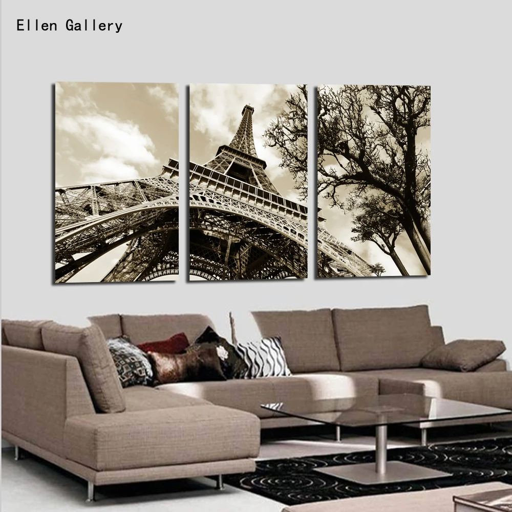 Wall art холст картины настенные для Гостиная Quadros Куадрос Картины Эйфелева башня