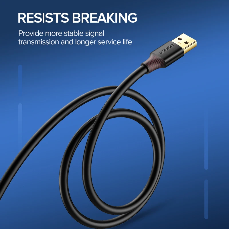 Ugreen USB кабель-удлинитель USB 3,0 кабель для Smart tv PS4 Xbox One SSD USB3.0 2,0 для удлинителя кабеля передачи данных мини USB кабель-удлинитель