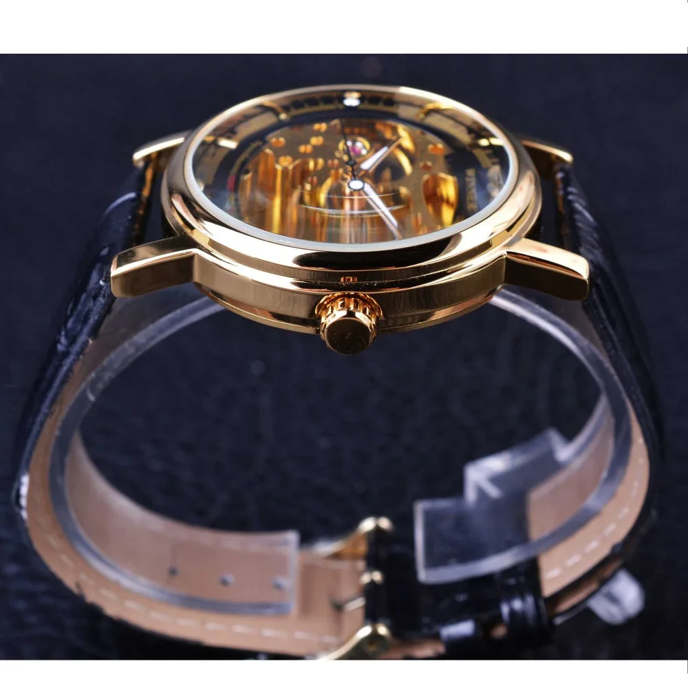 Победитель 2017 Professional Series Прозрачный Золотой Дело Алмаз Дисплей Передач Скелет