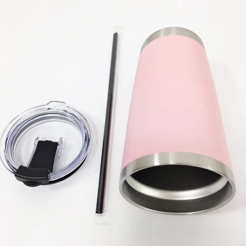 10 шт./лот 20oz Нержавеющая сталь стакан для пива чашка с уплотнительные крышки бокалы для вина кружка с двойными стенками Вакуумная чашка-термос-бутылка