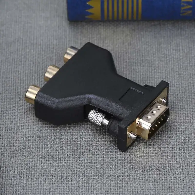 15 Pin VGA папа к 3 RCA Женский конвертер адаптер разделительный провод разъем сплиттер