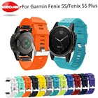 Ремешок для часов Garmin Fenix 5S, 20 мм, быстросъемный силиконовый ремешок, легко подгоняемый ремешок для часов Garmin Fenix 5S5S Plus