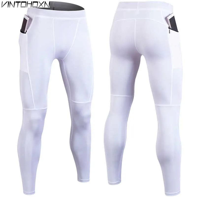 Men Sporting Gymming Quick Dry Workout Compress Legging Bodybuilding Runs Slim Fitness Skinny Clothing Pencil Pants 906 | Мужская одежда