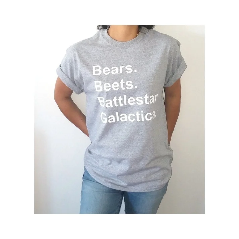 Футболки унисекс с надписью Beets Battlestar Galactica и футболки для подростков офис ТВ шоу