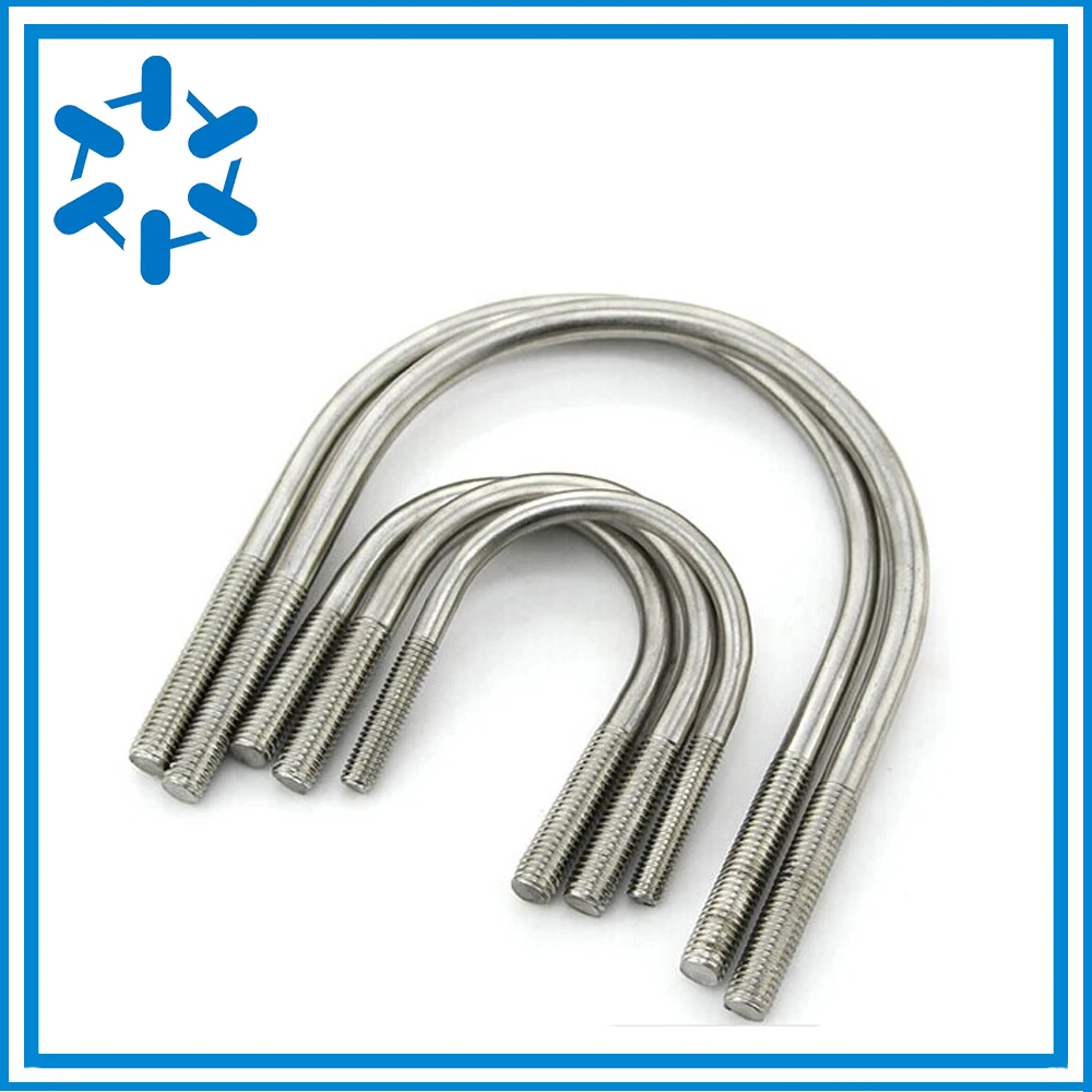 

10pcs/lot Stainless steel clamp U bolt U-bolts M6*63/76/89/102/108/114/133
