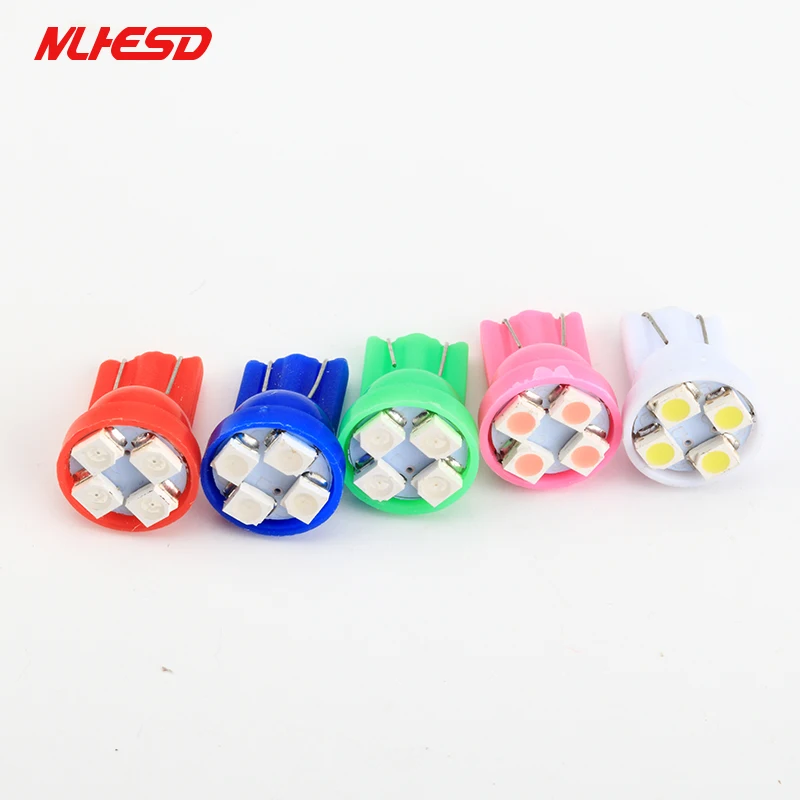 50 шт. Оптовая продажа Детское нижнее белье 6V 12V T10 4 светодиодный 4SMD W5W 194 168 Smd 3528 1210