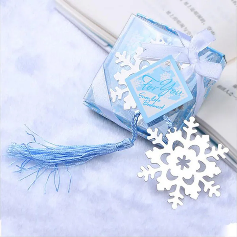 Snowflake bookmark 1 шт. красивые креативные металлические закладки рождественские подарки снежинки Любовь Бабочка Закладки Детские милые канцелярские принадлежности - Цвет: Snowflake bookmark