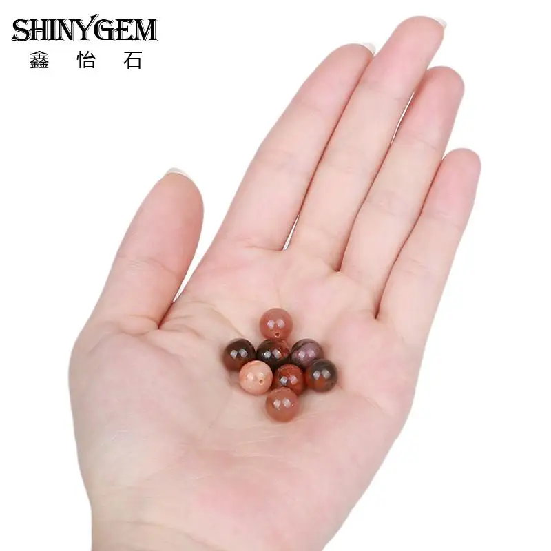 

ShinyGem 8mm Faceted Stripe Jaspers Wholesale Sparkling Brown Coffee Round Natural Stone Beads For DIY Jewelry Making 20pcs/Lot