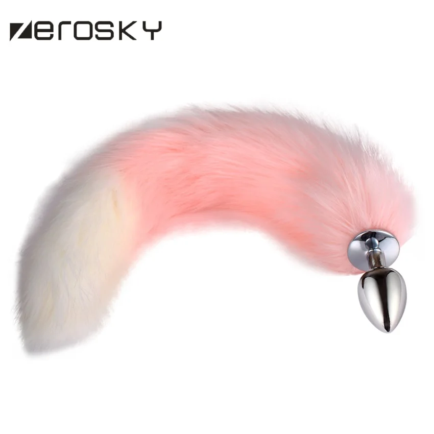 Cute Soft Cat ears Headbands with Fox Tail Bow Metal Butt Anal Plug Erotic Cosplay Adult Sex Toys Product for women Zerosky | Красота и