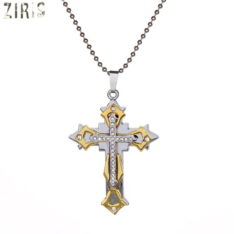 ZIRIS модное ювелирное изделие классическое ожерелье с крестиком подвеска из