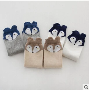 2016 новейшие носки унисекс для девочек с рисунком лисы мальчиков теплые детские