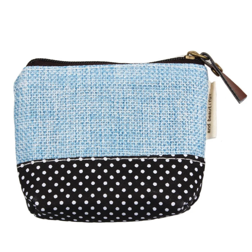 Новый бренд 2017 Модный маленький холщовый кошелек с принтом для девочек кошельки