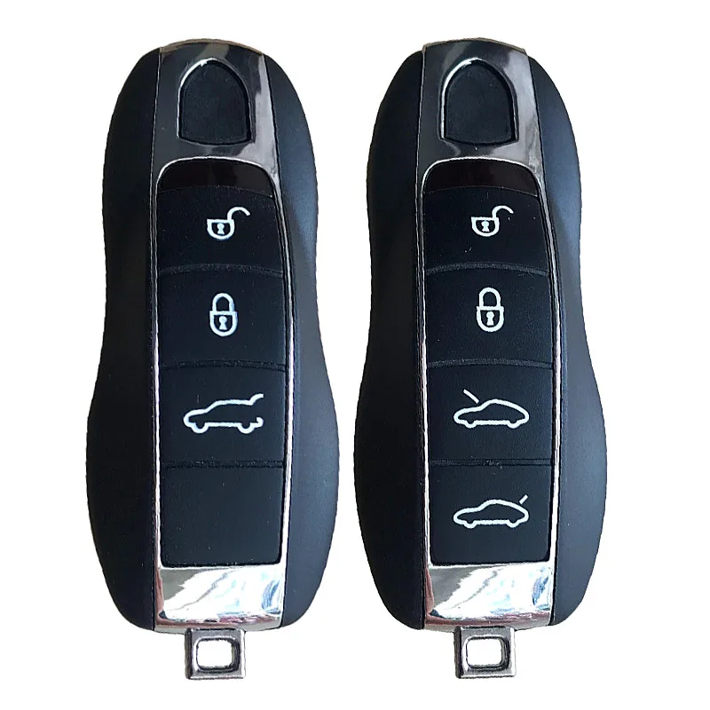 3/4 кнопки Smart Remote Key Shell для Porsche 911 Panamera Cayenne Macan Замена пустой чехол|Ключ от авто| |