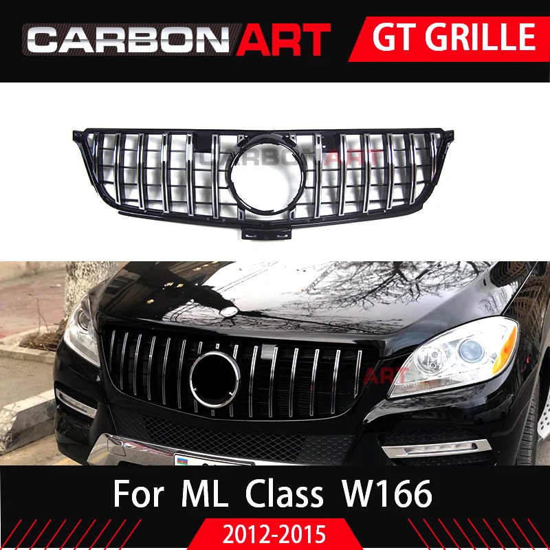 Для Mercedes ML Class W166 GT Решетка переднего бампера для ML class ML250 W166 Решетка переднего бампера ML300 ML350 ml400 ML450