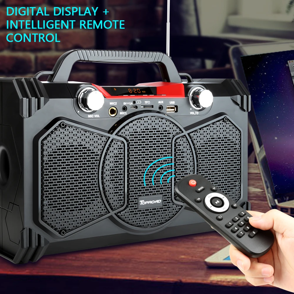 XINGYIDA беспроводной Bluetooth динамик s тяжелый бас вечерние портативный микрофон AUX lcd
