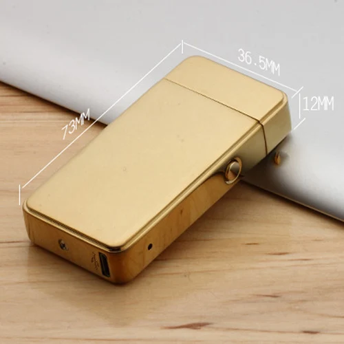 Модные Двойной импульс дуги Металл ультратонкий USB легче творческий зарядки