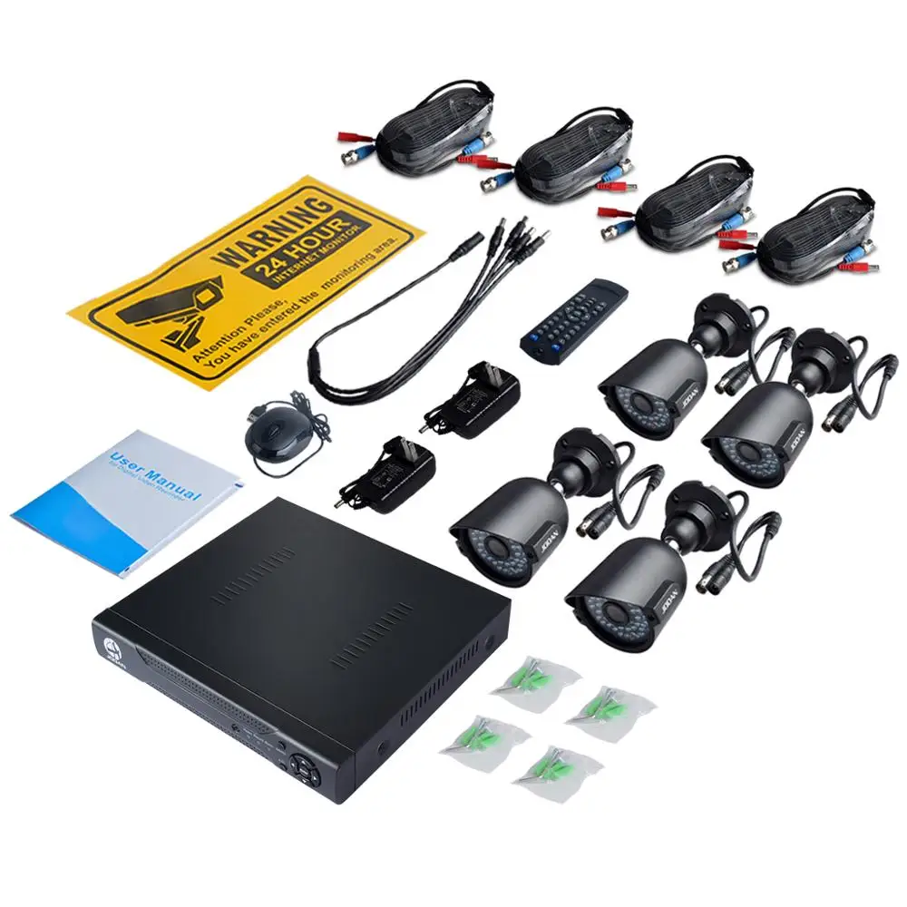 JOOAN 8CH 1080N CCTV DVR система камер домашней безопасности 1080p водонепроницаемый наружный комплект видеонаблюдения