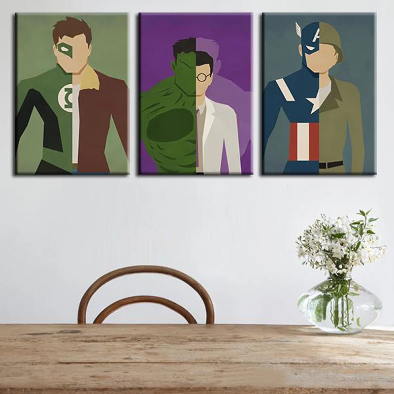 Лидер продаж картина на стену без рамки маслом супер герой домашний декор