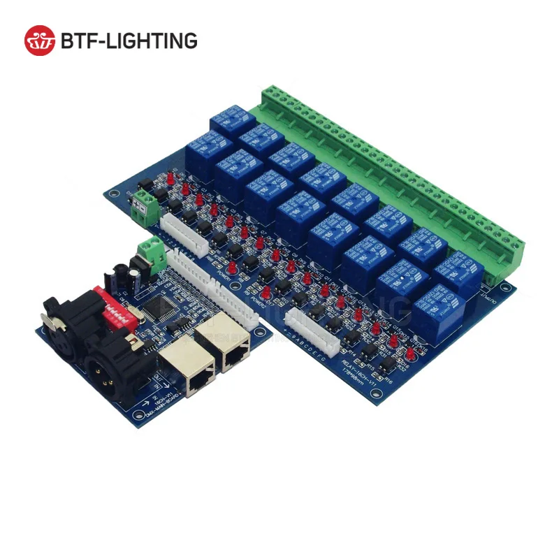 16 канальный релейный переключатель dmx512 контроллер DMX выход (макс. 10 А)